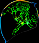 ICON Airflite™ Helmet Bugoid Blitz Blue 3XL with Fog-Free Shield and DropShield™