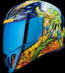 ICON Airflite™ Helmet Bugoid Blitz Blue 3XL with Fog-Free Shield and DropShield™