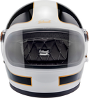 BILTWELL Gringo S Helmet - Gloss White/Black Tracker - Medium 1003-566-503