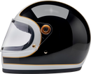 BILTWELL Gringo S Helmet - Gloss White/Black Tracker - 2XL 1003-566-506