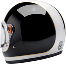 BILTWELL Gringo S Helmet - Gloss White/Black Tracker - 2XL 1003-566-506