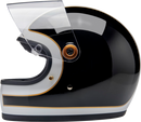 BILTWELL Gringo S Helmet - Gloss White/Black Tracker - 2XL 1003-566-506