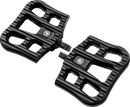 PERFORMANCE MACHINE (PM) Drifter Floorboards Passenger Black Ops for Harley FL 0036-1026-SMB