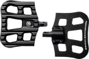 PERFORMANCE MACHINE (PM) Drifter Floorboards Passenger Black Ops for Harley FL 0036-1026-SMB