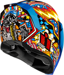 ICON Airflite™ Helmet Flyboy Blue XS with Removable Shields and Advanced Ventilation