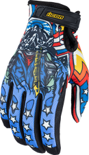 ICON Hooligan™ CE Flyboy Gloves - Blue - XL 3301-4712