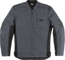 ICON Slabtown™ Jacket Gray Size Small with D30 Impact Protectors and Removable Liner