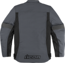 ICON Slabtown™ Jacket Gray Size Small with D30 Impact Protectors and Removable Liner