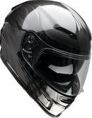 Z1R Jackal Helmet Patriot Stealth 2XL - Injection Molded Polycarbonate Shell with Drop-Down Sun Visor