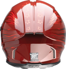 Z1R Jackal Helmet Patriot Red XS - Lightweight Polycarbonate Motorcycle Helmet with Sun Visor and Ventilation System