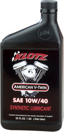 KLOTZ OIL V-Twin Synthetic Engine Oil 10W-40 - 1 Quart - KH-1040