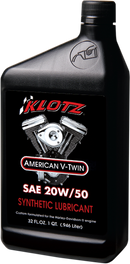 KLOTZ Oil V-Twin Synthetic Engine Oil 20W-50 – 1 Quart - KH-2050