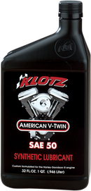 KLOTZ OIL V Twin Synthetic Oil 50W - 1 Quart - KH-50