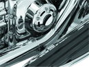 Kuryakyn Bridge The Gap Heat Shield for 1993-2008 Harley Touring Models Chrome - Part