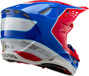 ALPINESTARS Supertech M10 Helmet - Aeon - MIPS® - Gloss Bright Red/Blue - 2L 8301923-3017-2X
