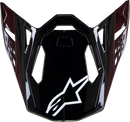 ALPINESTARS Supertech M10 Visor - Solid - Gloss Black Carbon 8980123-1188-OS