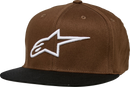 ALPINESTARS Ageless Flat Bill Hat - Brown/Black - Small/Medium 1035810158010SM