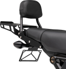 COBRA Grom Mini Sissy Bar - Black with Support and Mounting Hardware for Passenger Comfort