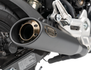 COBRA Bronze Tip Slip-On Muffler Grom 1137BZ - Black Powder-Coated Megaphone Body with Steel End Surrounds and Aluminum Bronze Cap