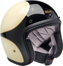 BILTWELL Bonanza Helmet - Gloss Vintage White/Black Scallop - XS 1001-559-201