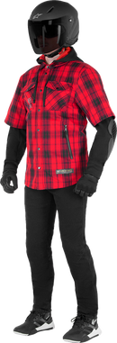 ALPINESTARS MO.ST.EQ Tartan Jacket - Red/Black - Medium 4300424-3136-M