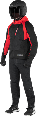 ALPINESTARS MSE Hybrid Hooded Jacket - Black/Red - Small 4201824-1463-S