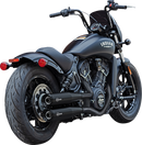 S&S CYCLE Grand National Slip-On Mufflers - Black - Race Only 4110-266-R
