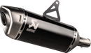 AKRAPOVIC Slip-On Line Muffler - Titanium - Black - Honda XL750 Transalp S-H7SO6-HRTBL