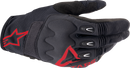 ALPINESTARS Techdura Gloves - Fire Red/Black - Large 3564524-3131-L