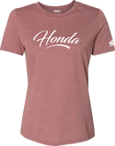 FACTORY EFFEX Women's Honda Script T-Shirt - Heather Mauve - Large 27-87344