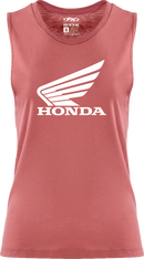 FACTORY EFFEX Women's Honda Wing Muscle Tank Top - Paprika - Medium 27-87352