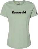 FACTORY EFFEX Women's Kawasaki T-Shirt - Light Heather Green - Medium 27-87142