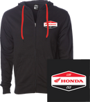 FACTORY EFFEX Honda Stadium Zip-Up Hoodie - Black - 2XL 27-88308