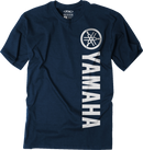 FACTORY EFFEX Yamaha Vertical T-Shirt - Heather Navy - Large 27-87224