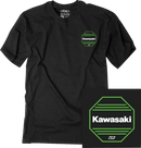 FACTORY EFFEX Kawasaki Octagon T-Shirt - Heather Black - XL 27-87116