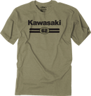 FACTORY EFFEX Kawasaki Sixty Two T-Shirt - Heather Olive - Medium 27-87122