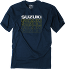 FACTORY EFFEX Suzuki Repeat T-Shirt - Heather Navy - 2XL 27-87428