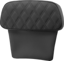 SADDLEMEN Chopped Tour Pak Backrest Pad - Step-Up - Black w/ Black Lattice Stitch - FLT/FLH '14-'23 814-07-CPACK-SU