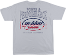 FMF Rally T-Shirt - Silver Large by FMF with Soft Cotton Fabric and Graphic Print