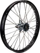 MOOSE OFFROAD Wheel Assembly - SX-1 - Complete - Front - Black Wheel/Gray Hub - 19x1.4 - SX/MC/TC 85 MF-14019-BKGY