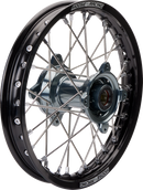 MOOSE OFFROAD Wheel Assembly - SX-1 - Complete - Rear - Black Wheel/Gray Hub - 14x1.6 - SX/TC 85 MR-16014-BKGY