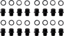 MOOSE OFFROAD Lug Nuts - Carbon Wheel - Steel - 10 mm x 1.25" - 16 Pack LNBOET10125AST