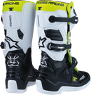 MOOSE OFFROAD Youth Tech 7S Boots - Black/White/Yellow - US 7 0215024-125-7