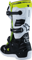 MOOSE OFFROAD Youth Tech 7S Boots - Black/White/Yellow - US 7 0215024-125-7