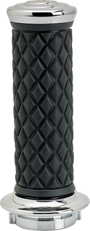 BILTWELL Alumicore Grips - TBW - Chrome 6608-105-01