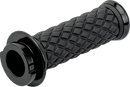 BILTWELL Alumicore Grips - TBW - Black 6608-201-01
