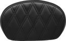 LE PERA Sissy Bar Pad - Medium - Double Diamond - Dull Black L-SBP02DD-DULL