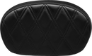 LE PERA Sissy Bar Pad - Medium - Double Diamond - Shiny Black L-SBP02DD-SH