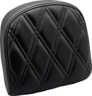 LE PERA Sissy Bar Pad - Small - Double Diamond - Dull Black L-SBP03DD-DULL