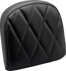 LE PERA Sissy Bar Pad - Small - Diamond - Dull Black L-SBP03DM-DULL
